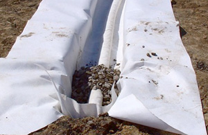 Геотекстильное полотно дорнит при устройстве дренажа на дачном участке