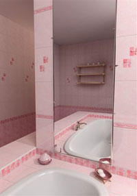 Настенная плитка Муаре розовый - Настенная керамическая плитка Шахтинская плитка