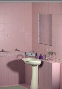 Настенная плитка Камилла розовая - Настенная керамическая плитка Шахтинская плитка