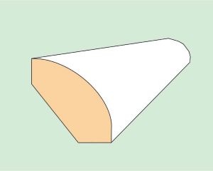 Планка угловая полукруглая для стеновых панелей - Планки Kronospan (Россия)