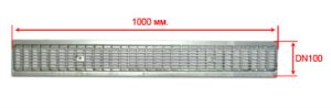 Решетка стальная ячеистая DN100 - Сливные решетки Gidrolica (Россия)